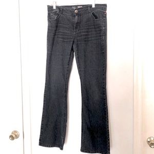 Stretchy dark blue denim jeans